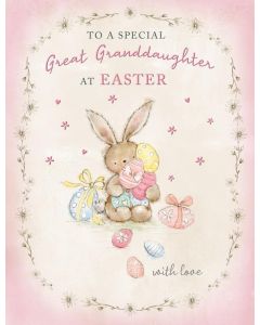 To Special Great Granddaughter Easter Card, 19x13cm