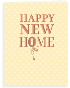 Happy New Home Card. 8x6 Inches
