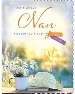 Nan Birthday Card. Wishing You A Happy Birthday. 19x13cm