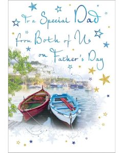 Father's Day From Both Of Us Card. 23x15cm