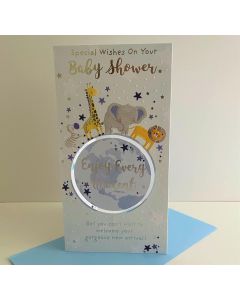 Special Wishes On Your baby Shower Card. 23x12cm