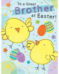 To A Great Brother At Easter Card. 19x13cm