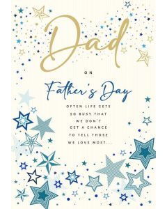 Father's Day Dad Card For Dad. Modern Design. 23x15cm