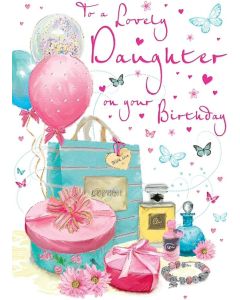  Birthday Card Daughter. 9 x 6 inches (23x15cm)