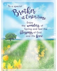Brother Easter Card. Blessings. 19x13cm