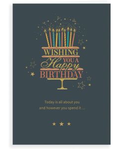 Male Birthday Card. 23x15cm (9x6 Inches)
