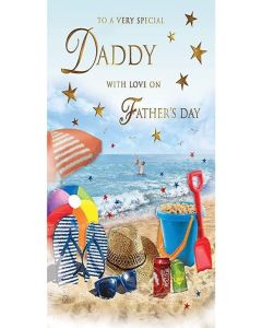 Traditional Father's Day Card Daddy - 9 x 6 inches 