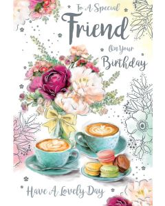 Special Friend Birthday Card For Female. 23x15cm