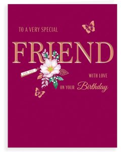 Happy Birthday Friend Card For Female. 19x13cm