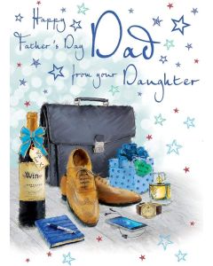 Father's Day Card Dad From Daughter. 23 x 15 cm