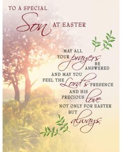 Son Easter Card. Traditional Design. 19x13cm