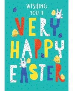 Easter Card Open. 7 x 5 inches