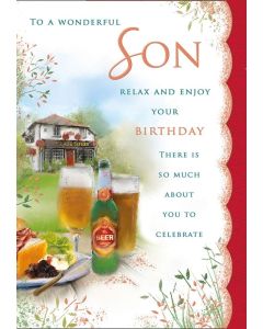Birthday Card For Son. 10x7 Inches