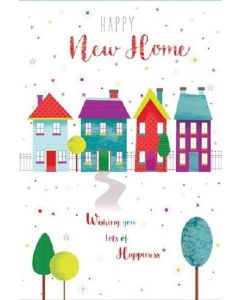 Happy New Home Card. Wishing You Lots Of Happiness. 19x13cm