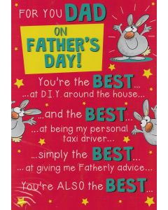 Father's Day Card For Dad. Humour Card. 23x15cm