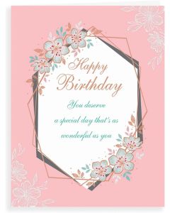 Happy Birthday Card For Female. 19x13cm