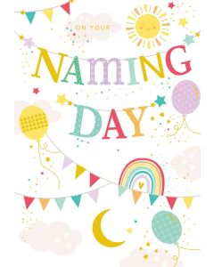 On Your Naming Day Card. 19x13cm