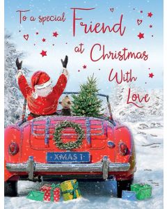 To A Special Friend Christmas Card. 19x13cm (8x6 Inches)