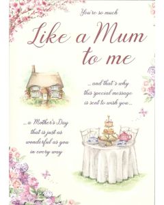 Mother's Day Like A Mum Card. 23x15cm (9x6 Inches)
