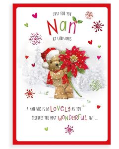 Nan Christmas Card. 9x6 Inches (23x15cm)