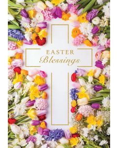 Easter Card Open Floral. 7x5 Inches