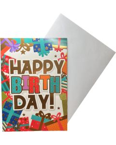 Birthday Card For Female. Open. 19x13cm