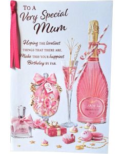 Prelude To A Very Special Mum Happy Birthday Card. 9x6 Inches