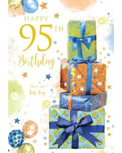 95th Birthday Card For Male. 19x13cm