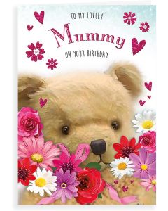 To My Lovely Mummy On Your Birthday Card. 23x15cm
