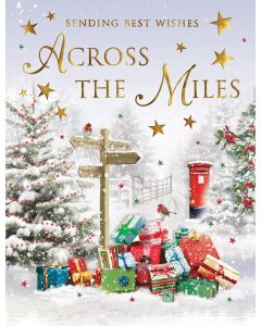 Across the Mile Christmas Card. 19x13cm (8x6 Inches)
