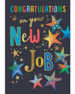 Congratulation On Your New Job Card. 23x15cm