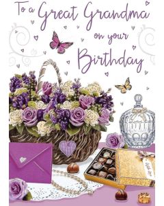 Great Grandma Birthday Card. 23x15cm