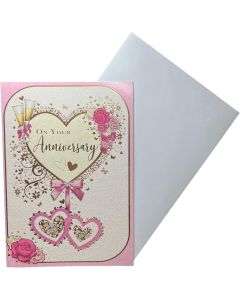 On Your Anniversary Card. 19x13cm