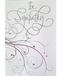 Simon Elvin In Sympathy - With Deepest Sympathy card 13.5cm x 19.5cm