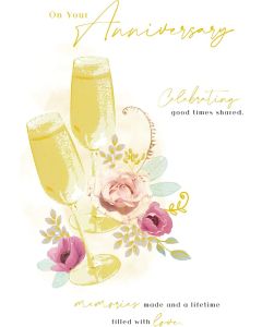 On Your Anniversary Card. 23x15cm