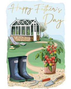 Happy Father's Day Card. 23x15cm (9x6 Inches)