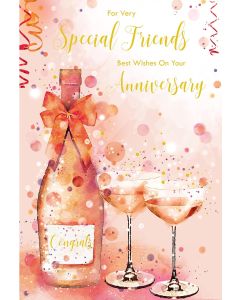 Special Friends On Your Anniversary Card. 23x15cm
