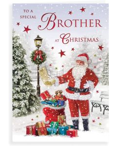 Regal Publishing Traditional Christmas Card Brother 9 x 6 inches (23x15cm)