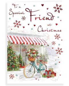 To A Special Friend At Christmas Card. 23x15cm (9x6 Inches)