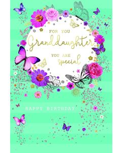 Granddaughter Birthday Card. 23x15cm