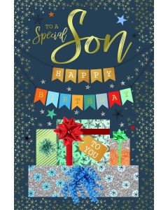 Son Happy Birthday Card. 23x15cm
