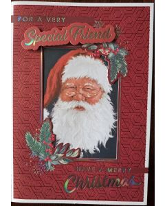 To A Very Special Friend Have A Merry Christmas Card. 19x13cm (8x6 Inches)