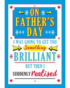 Father's Day Card. Humour Card. 23x15cm