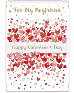 Valentine's Card. For My Boyfriend. 19x13cm