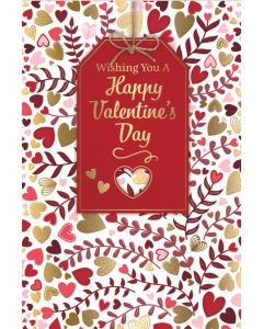 Valentine's Card. Open Valentine's Card. 9x6 Inches (23x15cm)