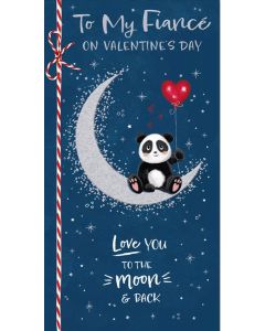 Valentine's Card, To My Fiance. 23x12cm