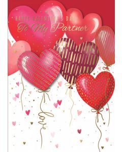 Valentine's Card. For My Partner. 19x13cm